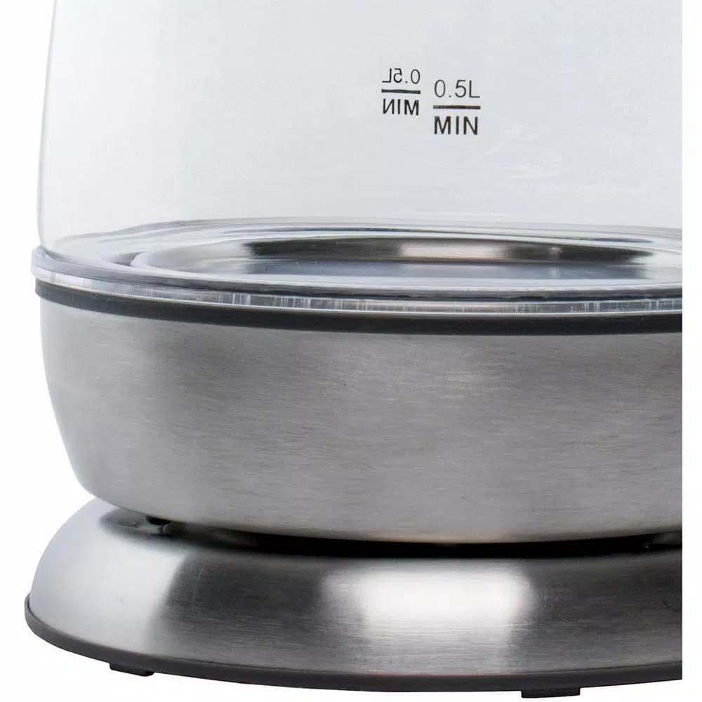 Brentwood Appliances KT-1910BK 1 Liter Cordless Glass Electric Kettle, 4.2-Cup, Black