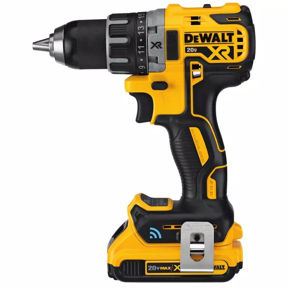 DEWALT 20V MAX XR Brushless 1/2 in. Compact Drill Driver Kit with (2) 2.0Ah Batteries and Tool Connect