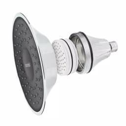 Brondell VivaSpring 6.5 in. Single Wall Mount Fixed Rain Shower Head with KDF Filtration, Chrome thumbnail 4