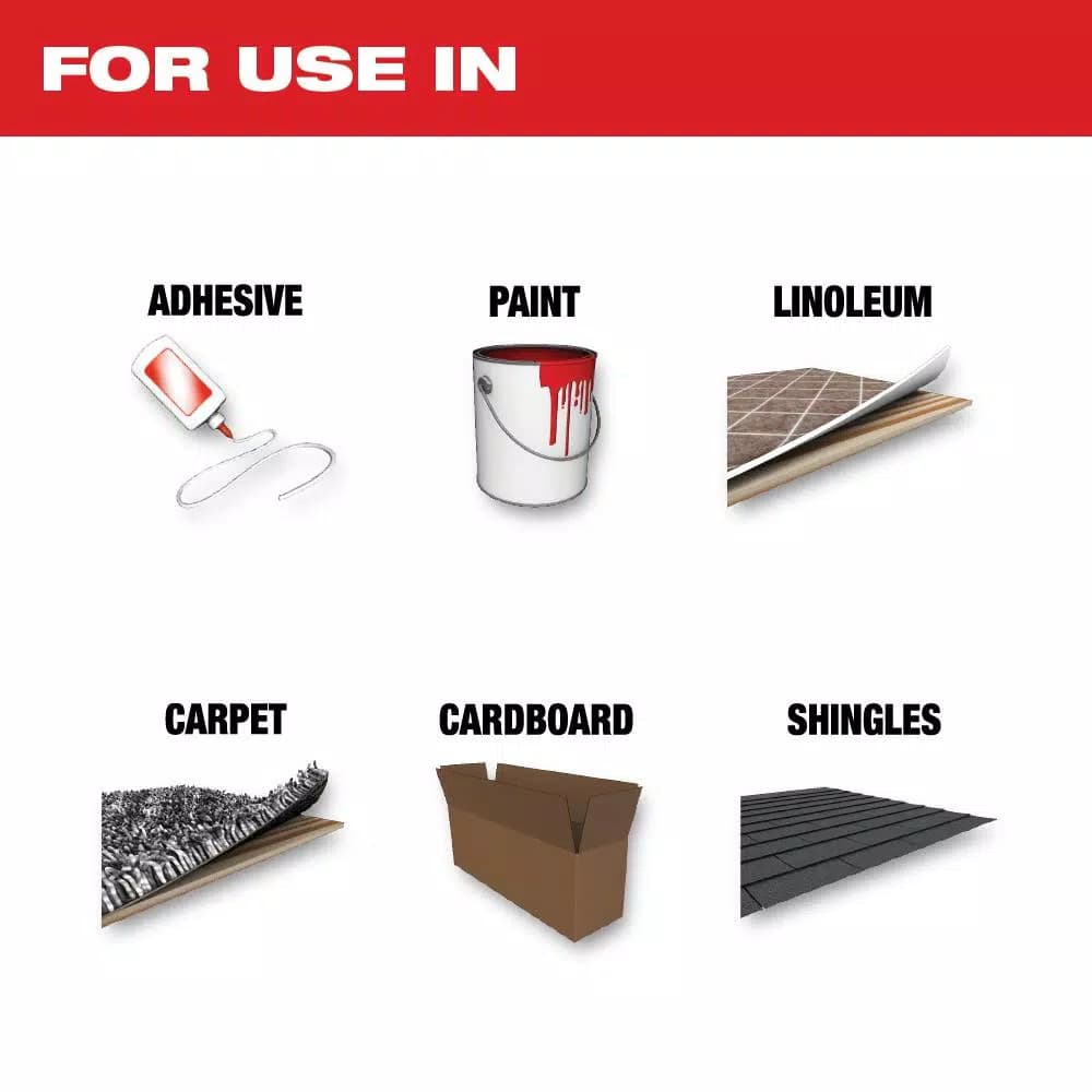 Milwaukee OPEN-LOK 3-in-1 Stainless Steel Oscillating Multi-Tool Cutting and Scraper Blade