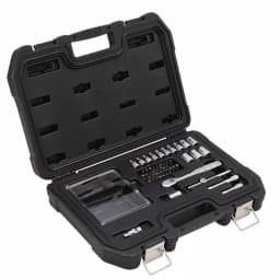 DEWALT 37-Piece 1/4 in. Drive Metric Socket Set with Ratchet and Bit Driver thumbnail 2