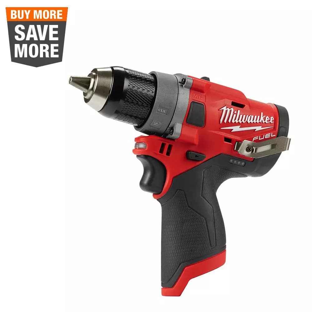 Milwaukee M12 FUEL 12V Lithium-Ion Brushless 1/2 in. Drill Driver (Tool-Only)