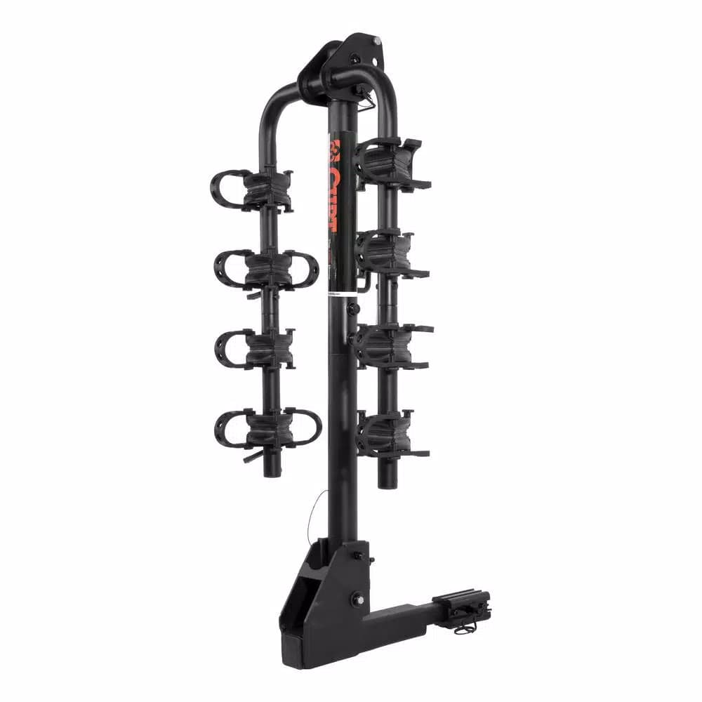 CURT Extendable Hitch Mounted Bike Rack, 2 to 4 Bike Capacity, 1.25" or 2" Receiver