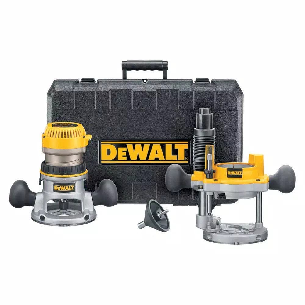 DEWALT 1-3/4 HP 11 Amp Fixed Base and Plunge Router Combo Kit