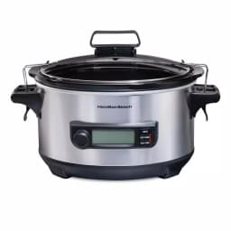 Hamilton Beach 6 Qt. Stainless Steel Slow Cooker with Advanced Temp Tracker thumbnail 1