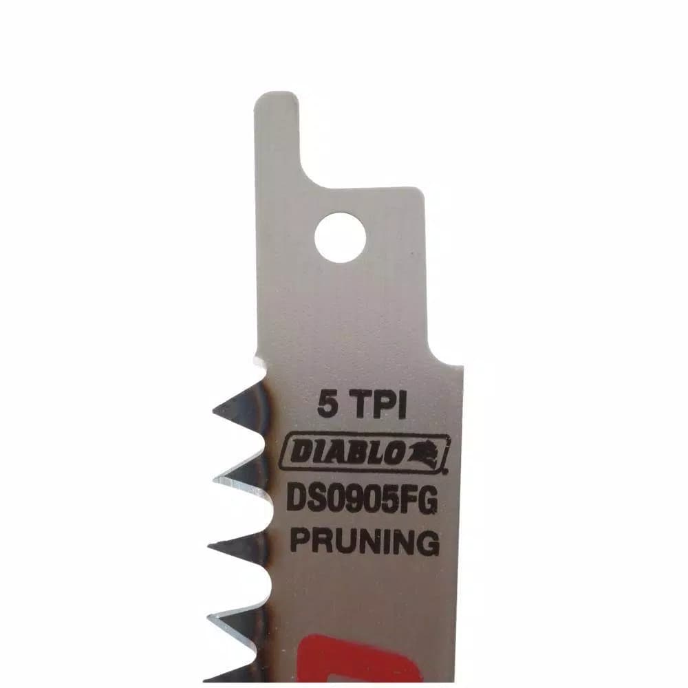 Diablo 9 in. 5 TPI Fleam Ground Pruning Reciprocating Saw Blade