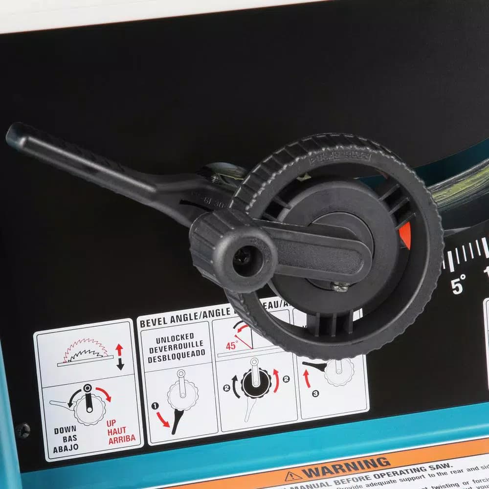 Makita 15 Amp 10 in. Corded Contractor Table Saw with Portable Stand, 25 in. Rip Capacity