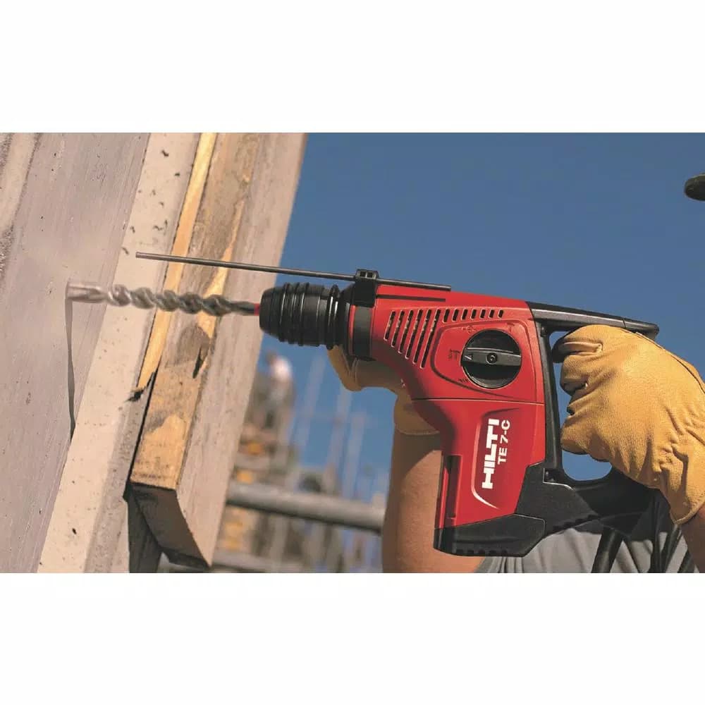 Hilti TE 7-C Corded SDS-Plus Rotary Hammer Drill Kit with 2 TE-CX Bits