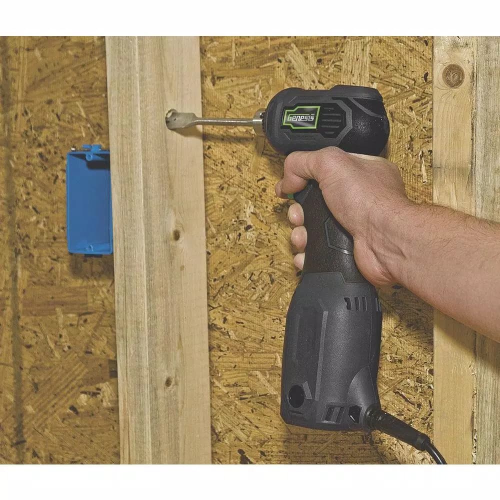 Genesis 3/8 in. Close-Quarter Right Angle Drill, 3.5 Amp, Variable Speed