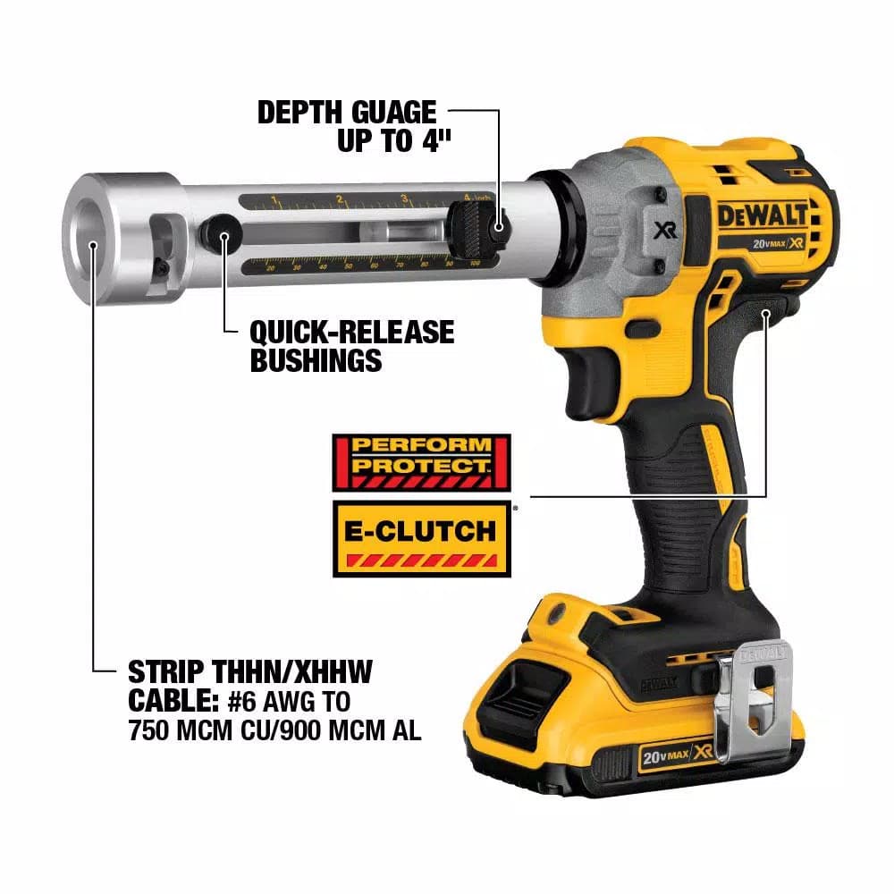 DEWALT 20V MAX XR Cordless Brushless Cable Stripper DCE151B (Tool Only)