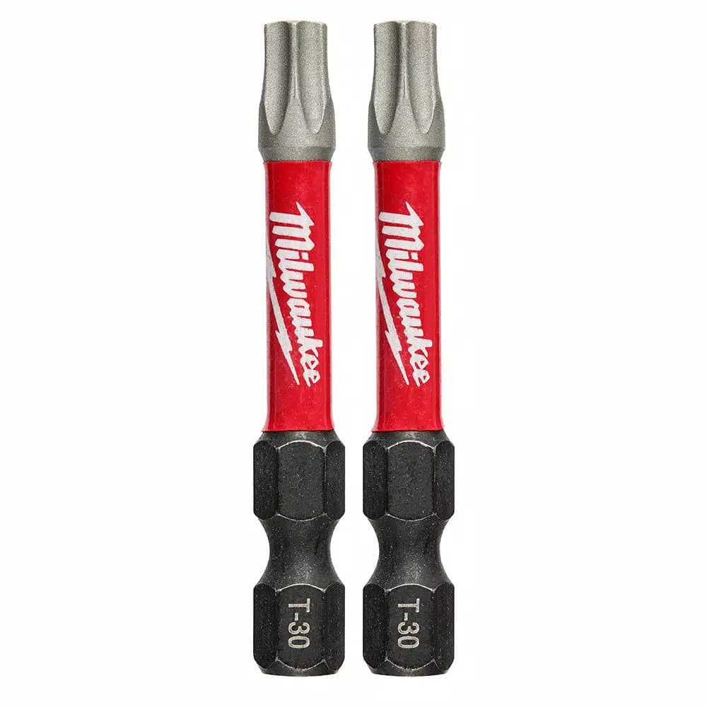 Milwaukee SHOCKWAVE T30 Torx 2 in. Impact Power Bits (2-Pack)
