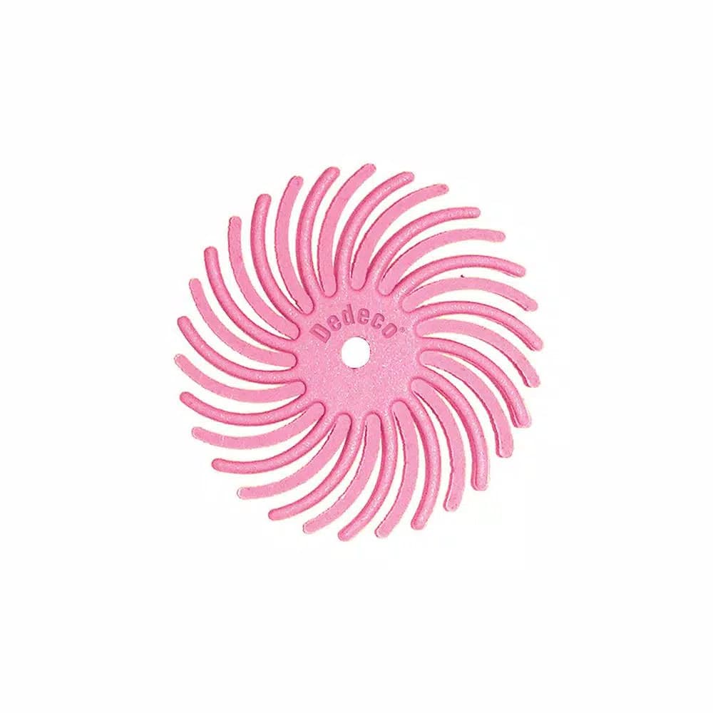 Dedeco Sunburst Radial Discs 600-Grit Pumice 7/8 in. Arbor Rotary Cleaning and Polishing Tool (12-Pack)