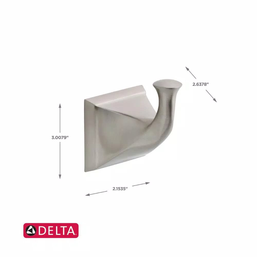 Delta Everly Single Towel and Robe Hook in Brushed Nickel