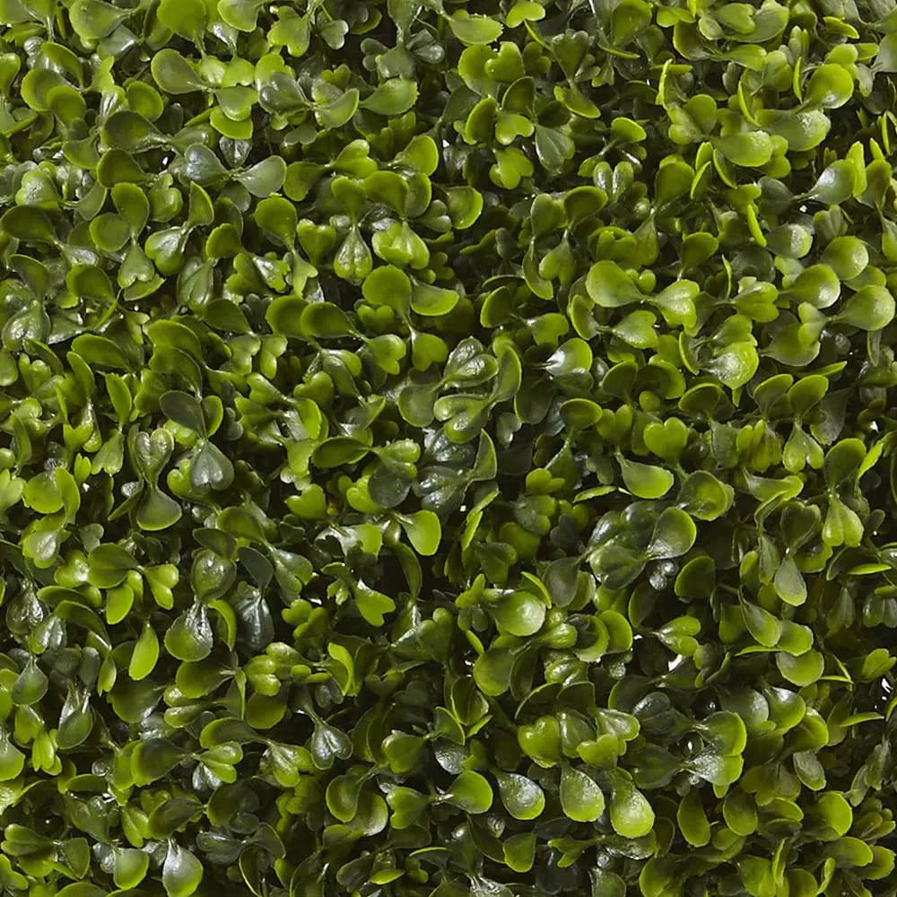Nearly Natural 2.5 ft. Boxwood Topiary with Gray Urn - Indoor/Outdoor Artificial Floor Plant
