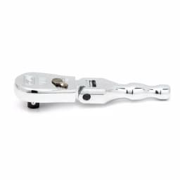 GearWrench 3/8 in. Drive 90-Tooth Stubby Flex Head Teardrop Ratchet, 5 in. thumbnail 2