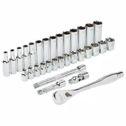 Milwaukee 3/8 in. Drive SAE Ratchet and Socket Set, 28-Piece thumbnail 9