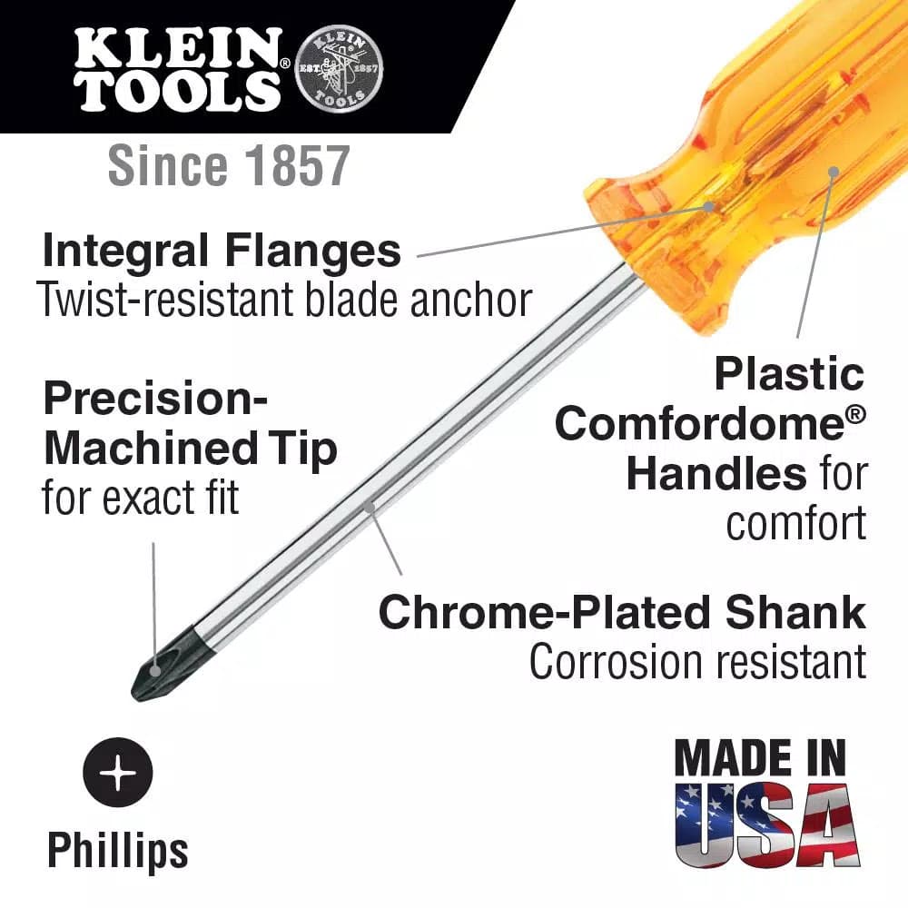 Klein Tools 7-Piece Combination Screwdriver Set with Comfordome Handles