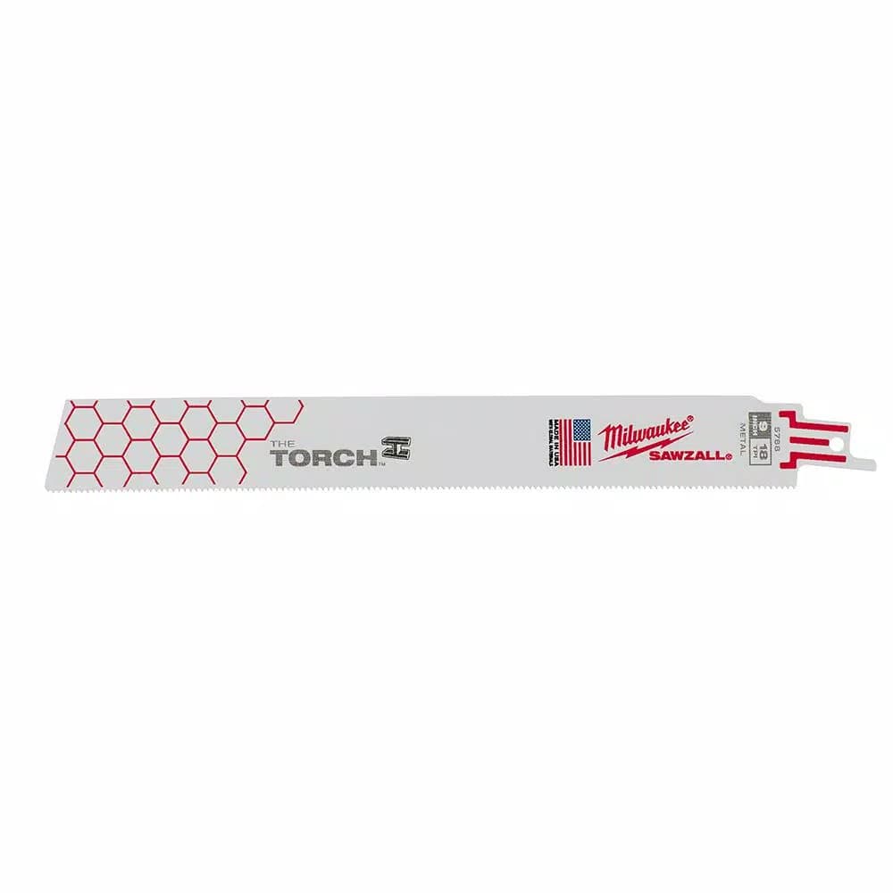 Milwaukee Torch Metal Reciprocating Saw Blades, 9 in., 18 TPI, 10-Pack