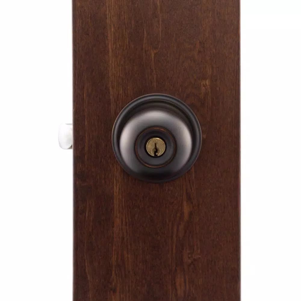 Copper Creek Tuscan Bronze Keyed Entry Door Knob, ANSI Grade 2 Residential & Commercial Lockset