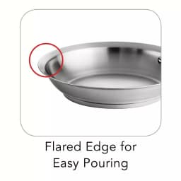 Tramontina Gourmet Prima 10 in. Stainless Steel Tri-Ply Frying Pan thumbnail 4