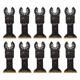 Milwaukee 1-3/4 in. Titanium Bi-Metal Universal Fit Oscillating Multi-Tool Blades, 10-Pack thumbnail 5
