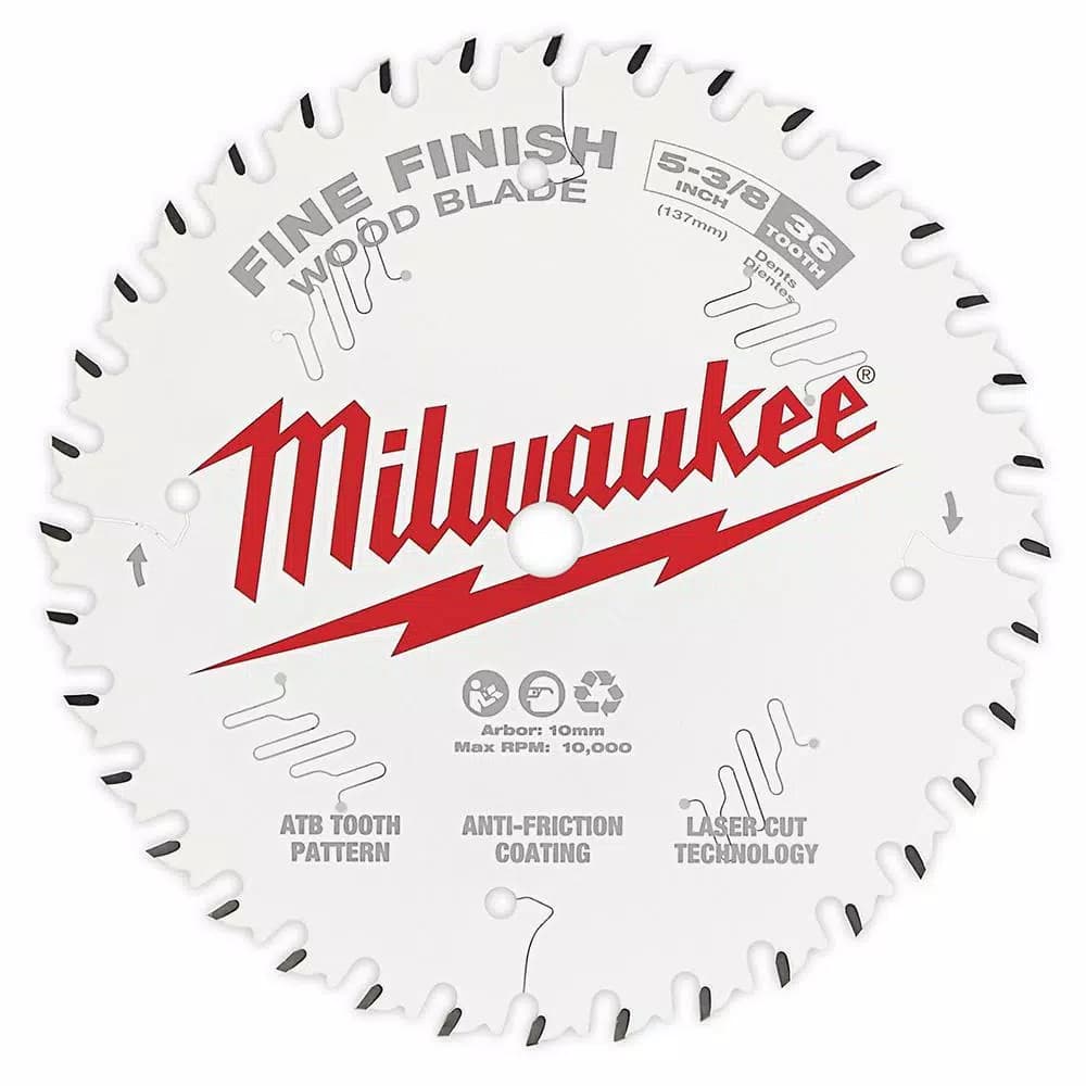 Milwaukee 5-3/8 in. 36-Tooth Fine Finish Circular Saw Blade