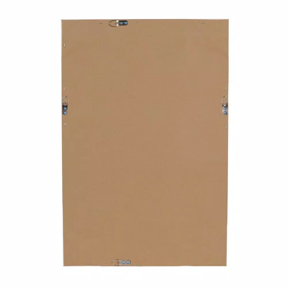 DesignOvation Beatrice Framed Linen Fabric Pinboard Memo Board, 18 x 27 in, White