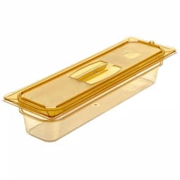 Carlisle StorPlus Amber Flat Lids for 1/2 in. High-Heat Food Pans (Set of 6) thumbnail 3