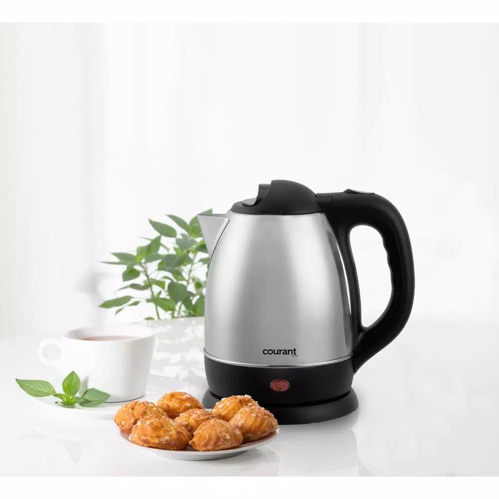 Courant 1.7L Stainless Steel Cordless Electric Kettle, 1000W