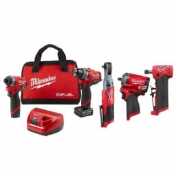 Milwaukee M12 FUEL 12V Lithium-Ion Brushless 5-Tool Combo Kit with 2 Batteries and Bag thumbnail 1