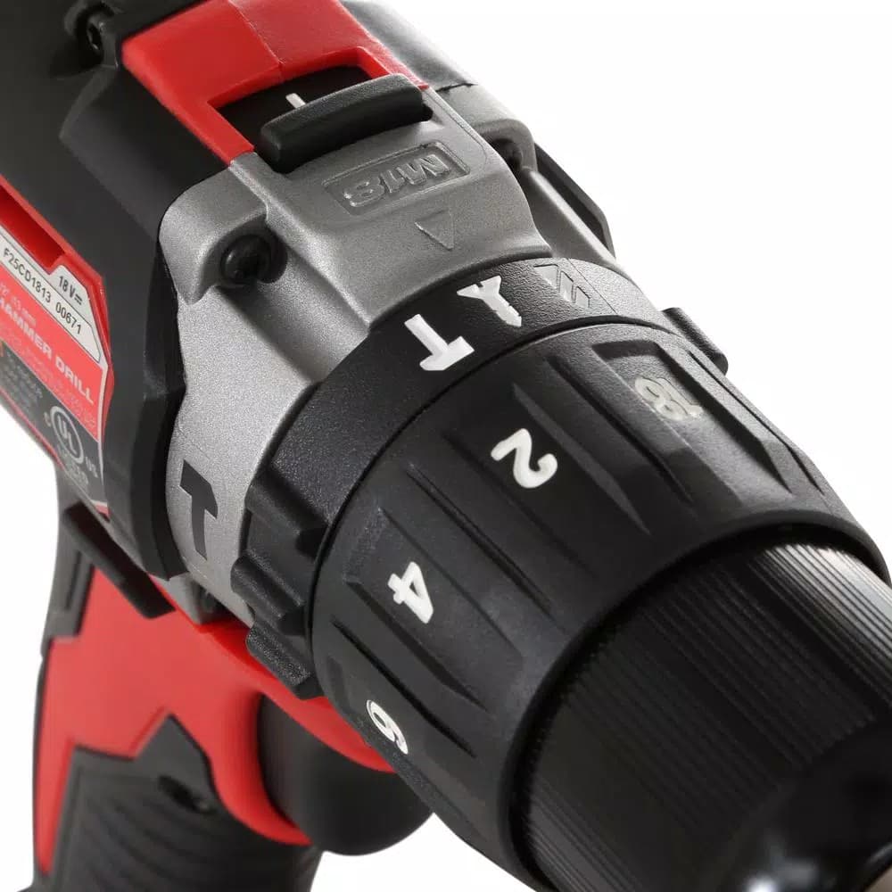 Milwaukee M18 18V Lithium-Ion Cordless 1/2 in. Hammer Drill/Driver (Tool-Only)