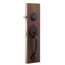 Copper Creek Colonial Handleset with Waverlie Lever Trim in Tuscan Bronze thumbnail 2