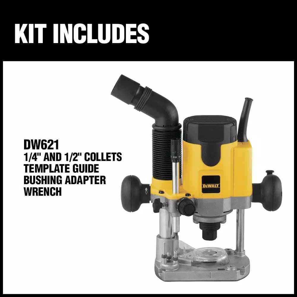 DEWALT DW621 2 HP Electronic Variable Speed Plunge Router