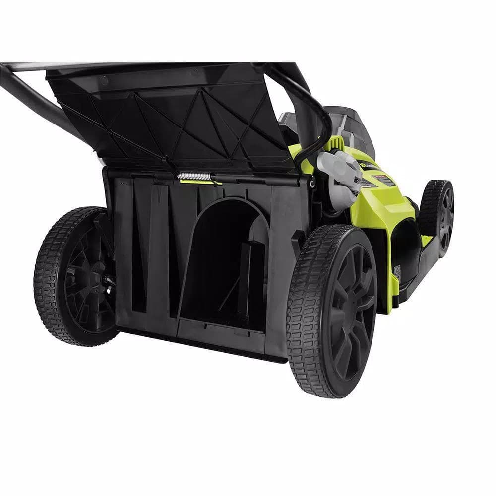 RYOBI 16 in. ONE+ 18V Lithium-Ion Hybrid Walk Behind Push Lawn Mower with (2) 4.0 Ah Batteries and Charger