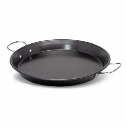 Ecolution Sol 20 in. Carbon Steel Nonstick Paella and Grill Pan, Black thumbnail 1