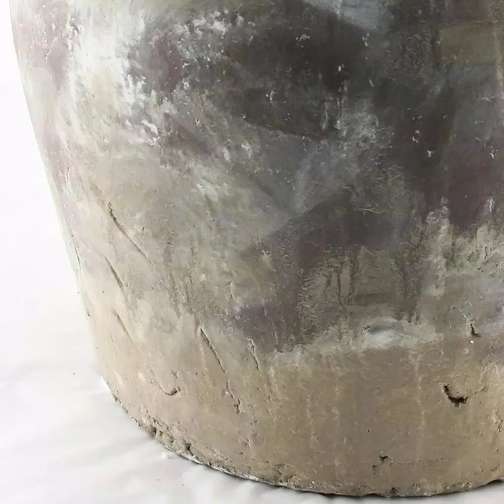 Zentique Terracotta Olive Brown Large Decorative Ceramic Vase - Distressed Italian Design