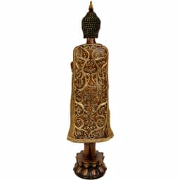 Oriental Furniture 20 in. Gold Thai Buddha Statue - Resin Decorative Sculpture thumbnail 2