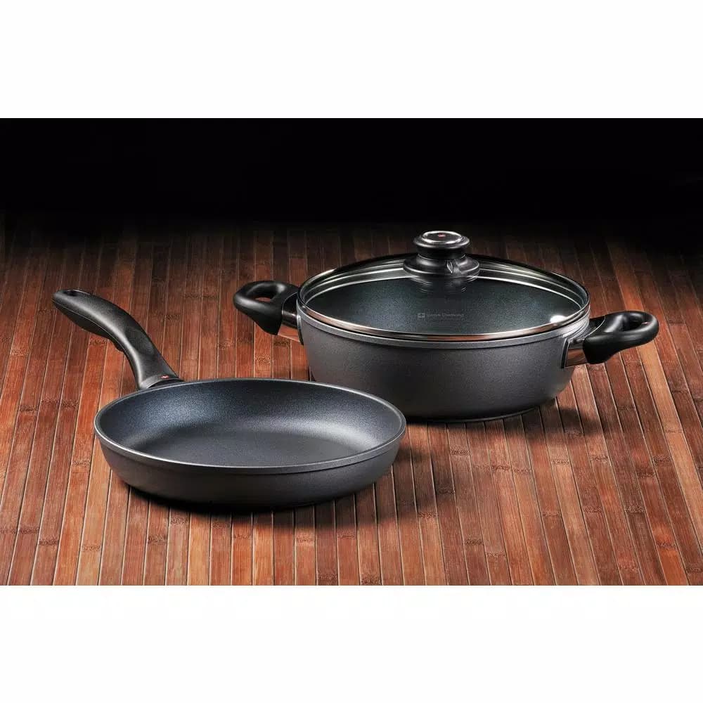 Swiss Diamond Classic Series 2-Piece Cast Aluminum Nonstick Cookware Set, Gray