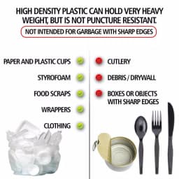 Unbranded Clear Source Reduction SCR Trash Bags, 20-30 Gallon, Clear, 500 Count thumbnail 4