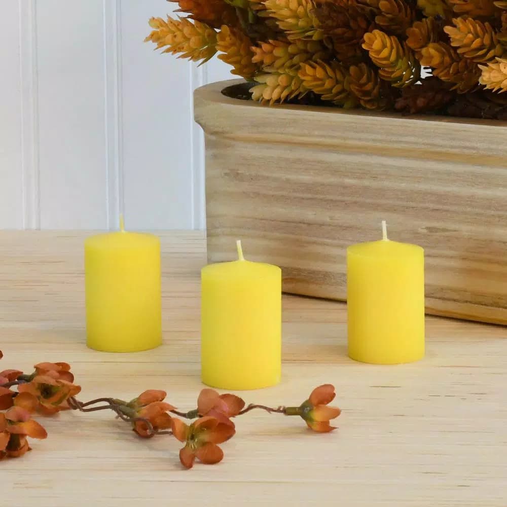 LUMABASE Citronella Scented Votive Candles, 36 Pack, Yellow Paraffin Wax