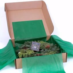 VAN ZYVERDEN 20 in. Live Fresh Cut Pacific Northwest Mixed Christmas Wreath with Pine Cones thumbnail 5