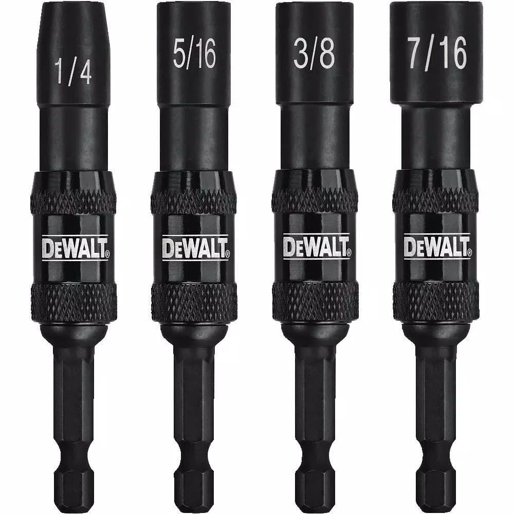 DEWALT 4-Piece Magnetic Pivoting Nut Driver Set for Impact Drivers