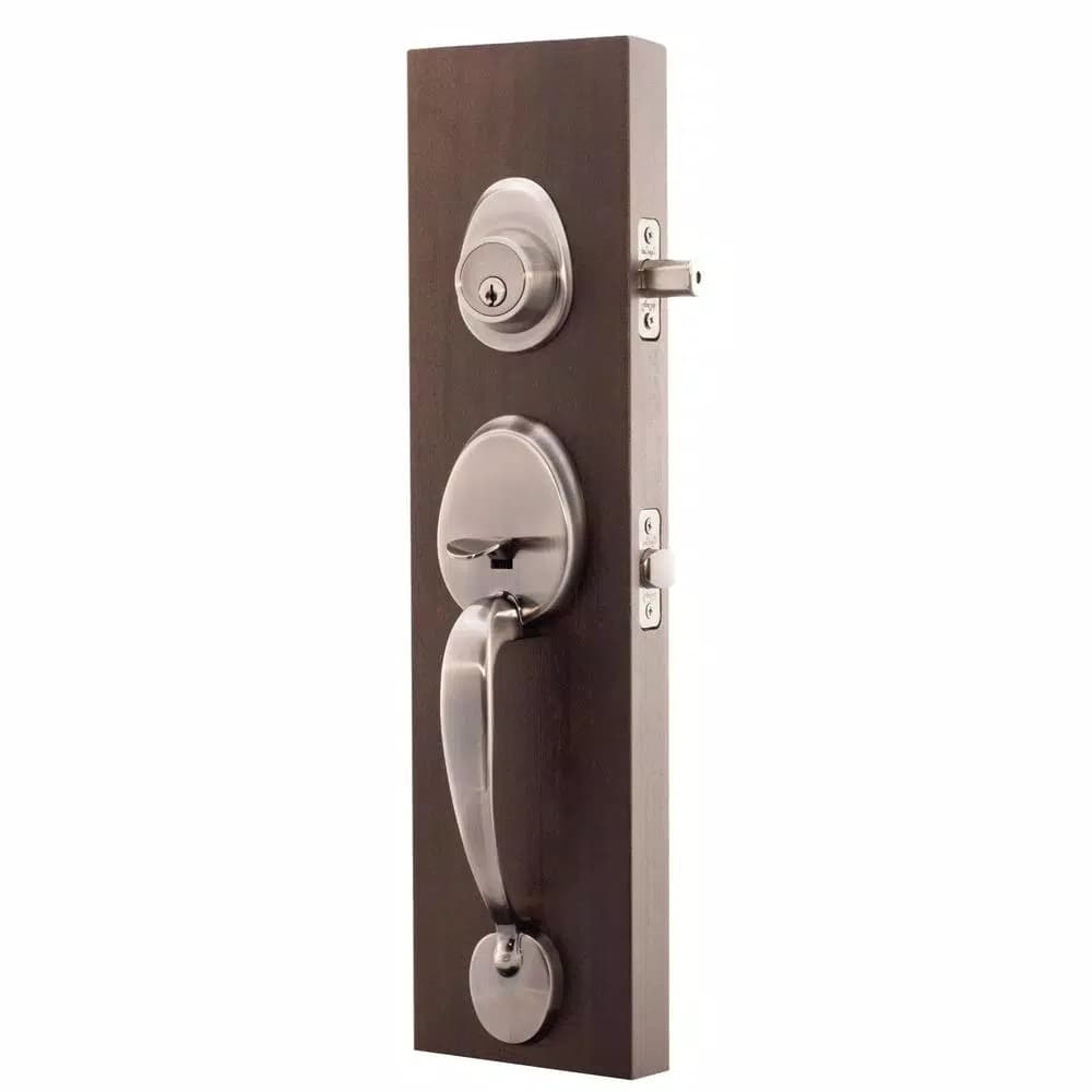 Copper Creek Colonial Handleset with Waverlie Lever Trim, Antique Nickel