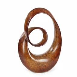 LITTON LANE 24 in. x 14 in. Decorative Abstract Polystone Sculpture - Modern Coiled Design thumbnail 2