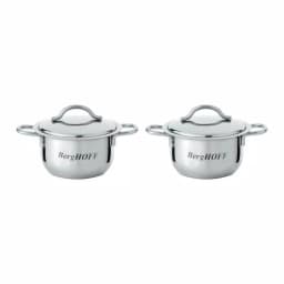 BergHOFF Essentials Bistro 2-Piece Stainless Steel Mini Pot Set with Lids thumbnail 1