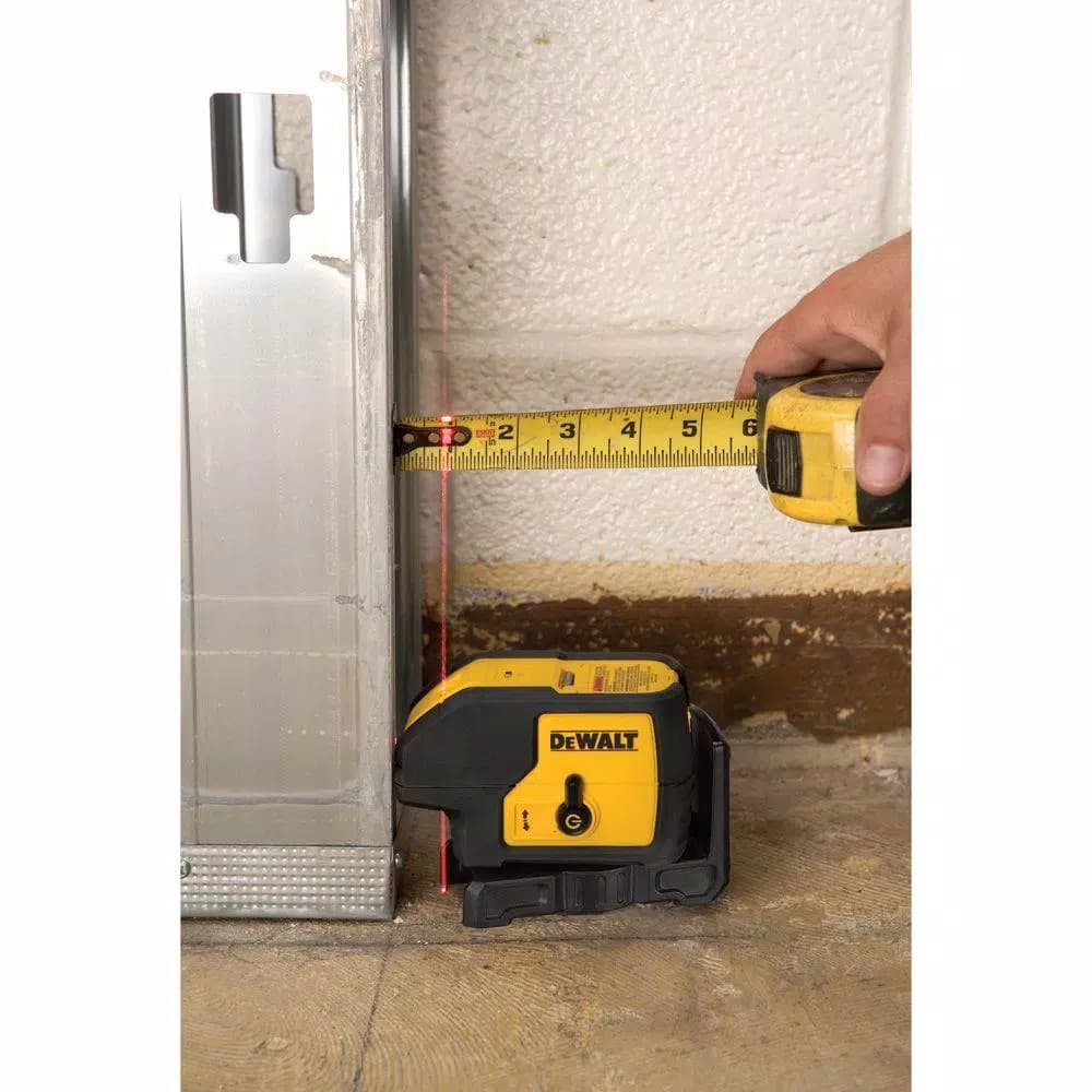DEWALT DW083K 3-Beam Red Self-Leveling Laser Level, 100 ft. Range