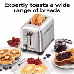 Hamilton Beach Professional 2-Slice Stainless Steel Wide Slot Toaster thumbnail 4