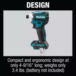 Makita 18V LXT Brushless 4-Speed Impact Driver Bundle with ImpactXPS 10-Pc Socket and 45-Pc Bit Set thumbnail 9