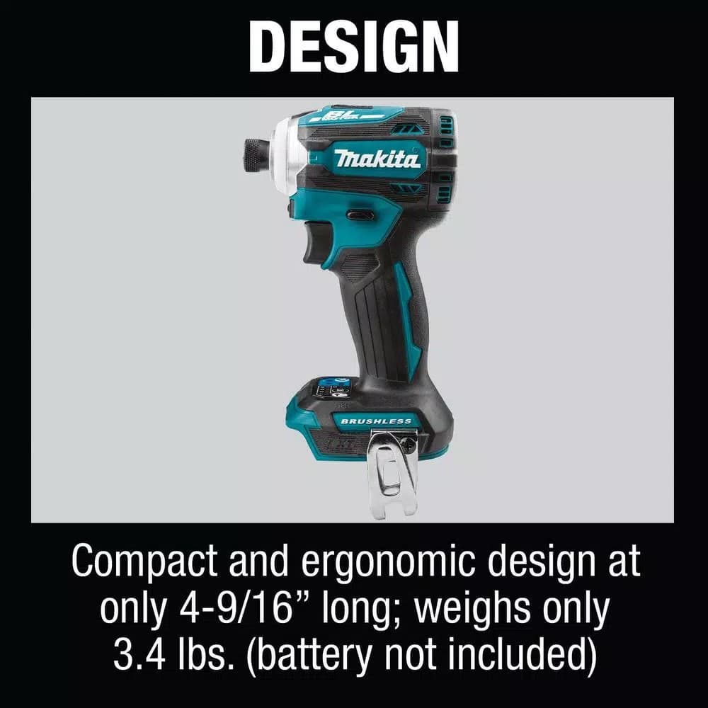 Makita 18V LXT Brushless 4-Speed Impact Driver Bundle with ImpactXPS 10-Pc Socket and 45-Pc Bit Set