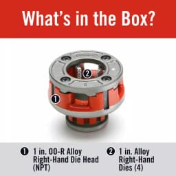 RIDGID 1 in. OO-R NPT Right-Hand 11-1/2 TPI Alloy Die Head thumbnail 2